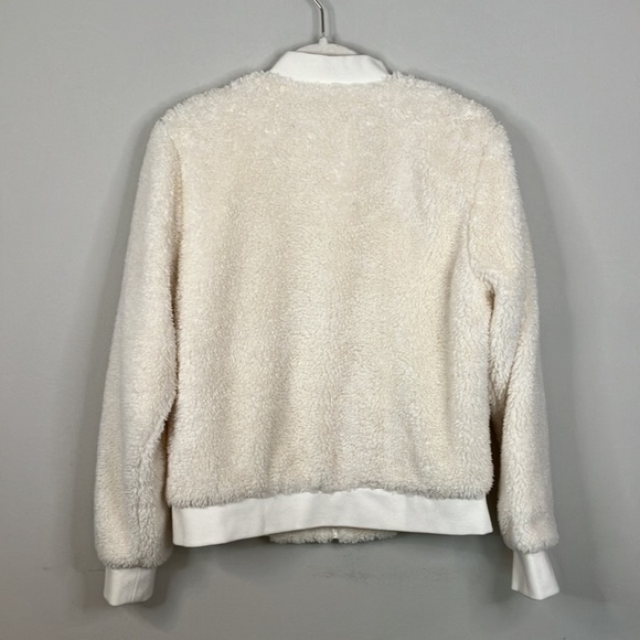 J Crew cream teddy zip up jacket - Picture 4 of 8
